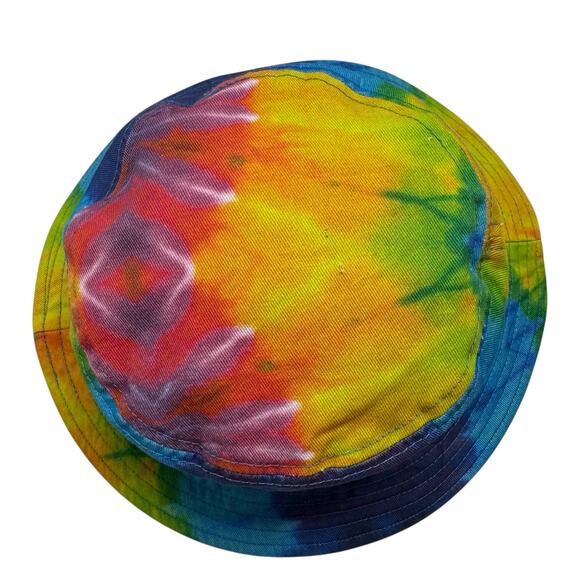 Love Is Love Tie Dye Canvas Bucket Hat Adult One Size Cotton Rainbow Colorful - Picture 5 of 8